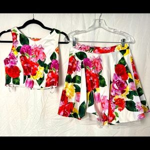 New Floral two piece set